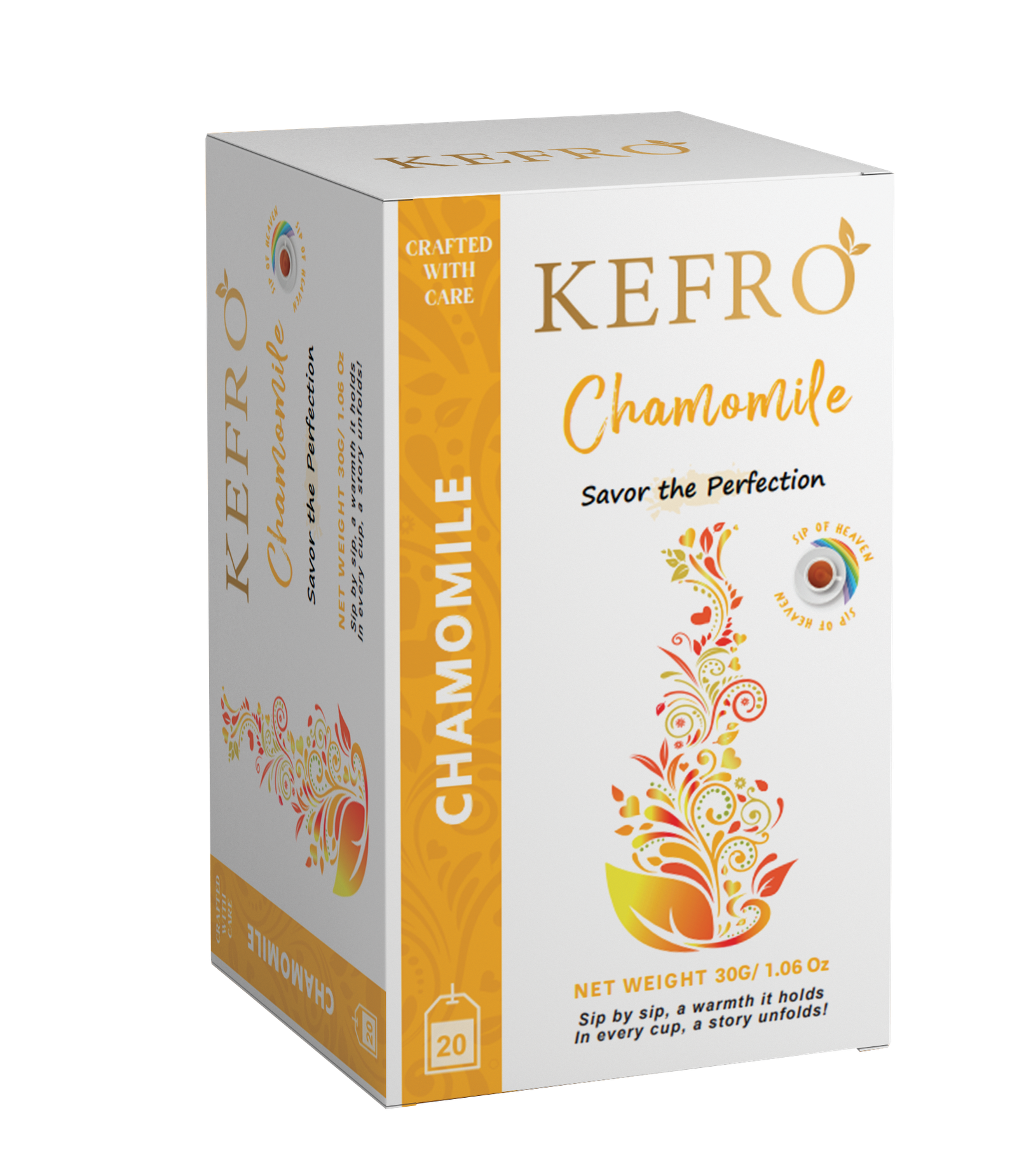 KEFRO Chamomile: A Soothing, Honey-Like Floral Tea