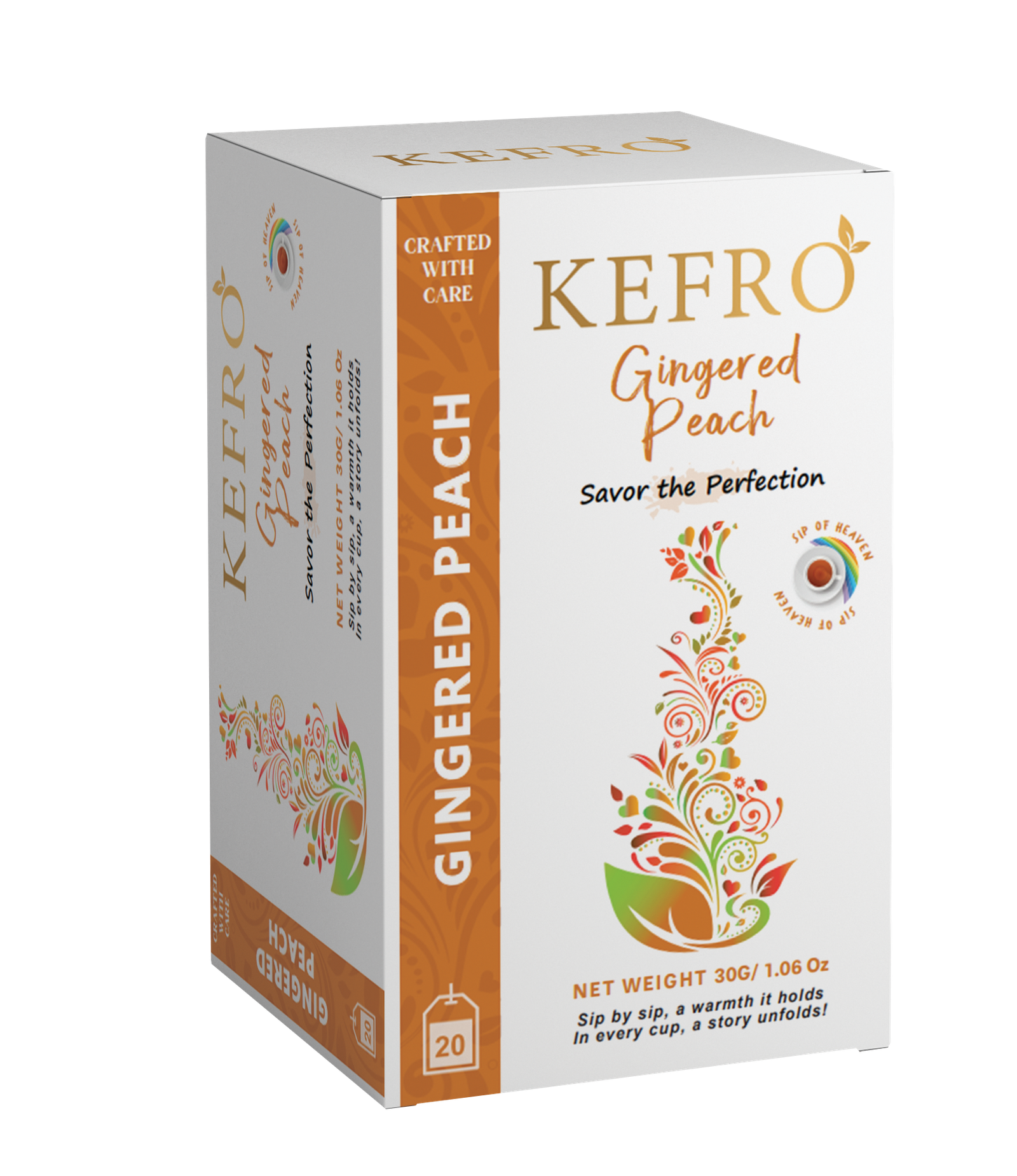 KEFRO Gingered Peach: A Zesty, Sweet Escape