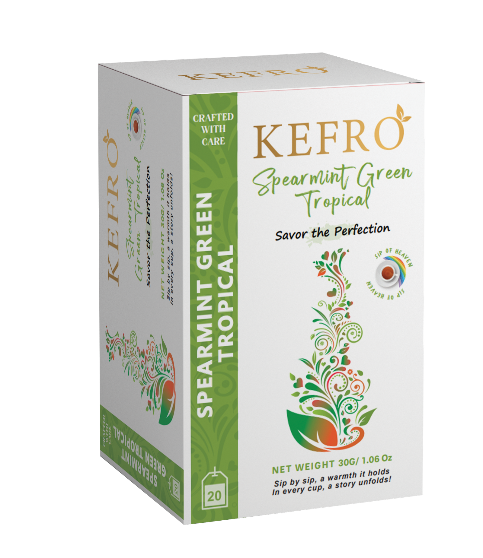 KEFRO Spearmint Green Tropical: A Cool & Fruity Escape